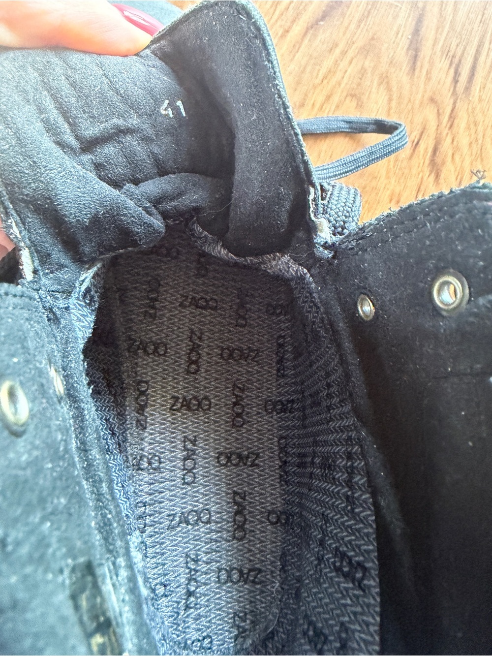 Zaqq Black Lace-Up Ankle Boots - Picture 5 of 7